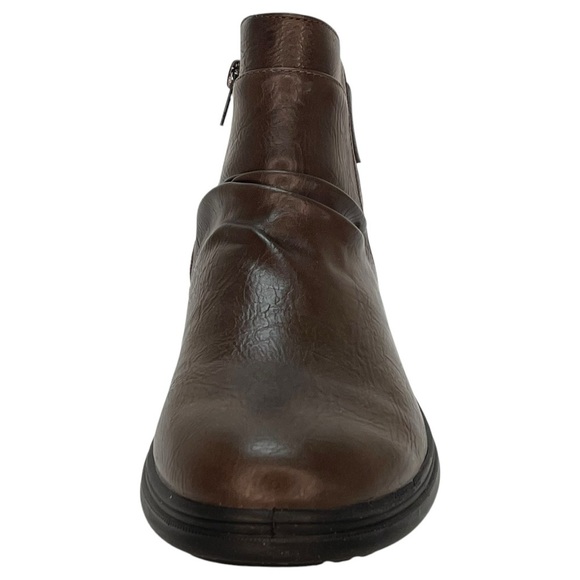 Easy Street Ariadne Brown Faux Leather Womens Booties Size 9.5M - Picture 6 of 10